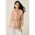 Oltre Patterned Viscose Shirt Pink