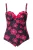 Ulla Popken Badpak  pink / zwart