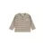 Dirkje rechtvallende gestreepte longsleeve – bruin/beige