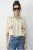 Geborduurd Crop Shirt met Knopfsluiting