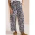 Cecil Dames Wide Legs broek in Loose Fit met leoprint in Blauw