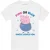 Peppa Pig Unisex volwassene roze of blauw oom varken houdt van je t-shirt