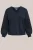 WE Fashion – Dames sweater met embroideries – Curve – Regular fit – Donkerblauw – Katoen – Plus Size