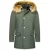Enos Lange parka jas met bontkraag