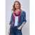 Street One Dames Modal sjaal met zebraprint in Pink