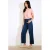LOLALIZA high waist wide leg jeans medium blue denim