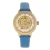 Keizerin Alice Automatisch MOP-horloge met skelet wijzerplaat en lederen band