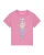 Watapparel Shirt ‘ Hipster Cat with Moustache ‘  gemengde kleuren / rosa