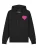 Watapparel Sweatshirt ‘ Pink Heart ‘  pink / zwart