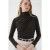 Fitted Colblouse met Drapé Detail