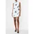 French Connection Madeline Sequin Slvlss Dress White/black