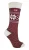 THMO – Vintage damessokken van thermo wolmix – Fairisle Rood / Crème