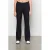 &Co Woman travelstof straight regular waist pantalon zwart