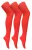 3 paar dames gekleurde ondoorzichtige 80 denier panty’s – Vuur Rood