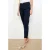LOLALIZA denim slim high waist broek donkerblauw