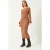 Bandeau Geribbelde Midi-jurk