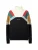 Kaotiko Sweatshirt ‘ALECK’  camel / ivoor / knalrood / zwart