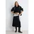 TRENDYOLMİLLA Dames Zwart Colorblock Midi A-lijn Rokken