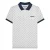 Lambretta Heren AW24 Target Polo Shirt (Wit/Marineblauw)