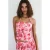 Mango gebloemde top – roze