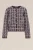 WE Fashion – Dames vest met structuur – Regular fit – Bordeauxrood –