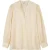 EsQualo Blouse V-neck Sateen Off White