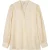 EsQualo Blouse V-neck Sateen Off White