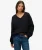 Oversized V-hals Trui Black