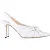 Jimmy Choo Annabell Slingback Sandalen in Wit Leder