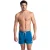 Arena Men’s  Team Stripe Beach Short Blue Cosmo-water-white
