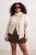 TRENDYOLMİLLA Dames Beige Effen Oversized Grote maten Trenchcoats