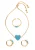 MYMO Sieraden set  turquoise / goud