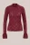 WE Fashion – Dames jersey T-shirt van kant – Donkerrood –