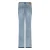 Red Button Bibette Released Hem high waist straight leg jeans light blue denim