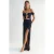 TRENDYOLMİLLA Dames Donkerblauw Effen Maxi Kort Stijlvol/Avond Recht Avond & Gala Jurk