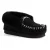 Aus Wooli “Waterloo” Australia Hand Stitched Womens Sheepskin Moccasin, Zwart