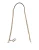 Bruin Luipaard Gouden Messing Ketting Accessoire Schouderband