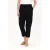 Caroll relaxed regular waist casual broek met linnen marineblauw