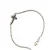Dames Venetiaanse Kruzifixe Armband ‘Zwarte Ziel’ in 925 Sterling Zilver BIPU002