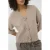 Kaffe gebreid vest beige