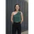 Asymmetrische Kraag Mouwloze Chiffon Top