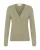 Cream Gebreid vest ‘Dela’  olijfgroen