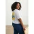 Trendyol Curve Dames Wit Grafisch Kort Oversized Grote maten T-shirts