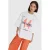 Alix the Label boxy T-shirt met print – wit