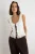 TRENDYOLMİLLA Dames Ecru Effen Mouwloos Regular fit Blouses
