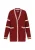 DreiMaster Maritim Gebreid vest  donkerrood / wit