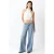 MANGO TEEN wide leg jeans – lichtblauw
