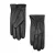 Mango Man leren handschoenen zwart