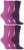 Gentle Grip – 6 paar diabetische damessokken – Roze
