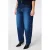 MS Mode barrel jeans met studs – dark blue denim
